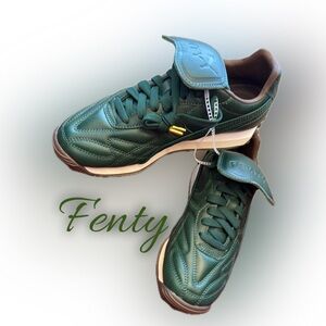 Fenty Beauty Green Sneakers with Sleek Design